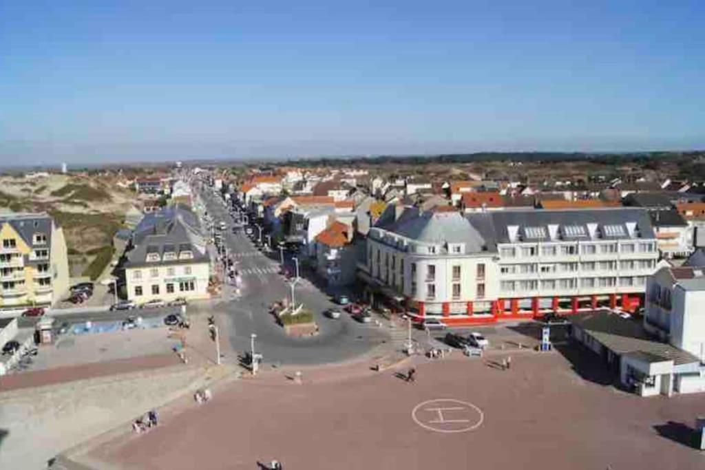 Studio Entre Mer Et Dunes Avec Balcon Vue Laterale Mer 50M Plage Pour 3 Pers Wifi Menage Compris Fort-Mahon-Plage Buitenkant foto