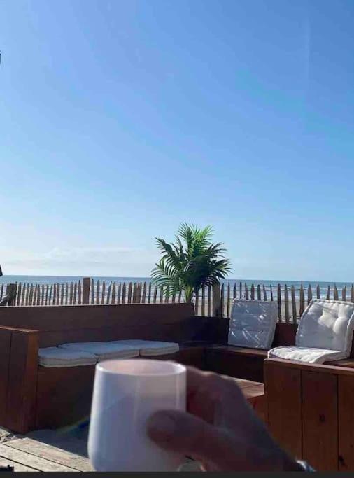 Studio Entre Mer Et Dunes Avec Balcon Vue Laterale Mer 50M Plage Pour 3 Pers Wifi Menage Compris Fort-Mahon-Plage Buitenkant foto