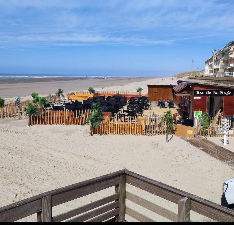 Studio Entre Mer Et Dunes Avec Balcon Vue Laterale Mer 50M Plage Pour 3 Pers Wifi Menage Compris Fort-Mahon-Plage Buitenkant foto