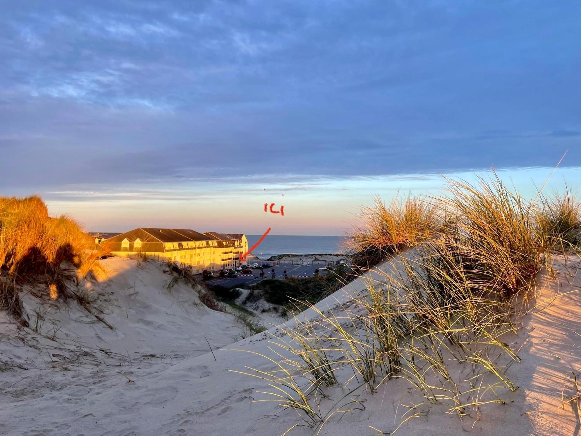 Studio Entre Mer Et Dunes Avec Balcon Vue Laterale Mer 50M Plage Pour 3 Pers Wifi Menage Compris Fort-Mahon-Plage Buitenkant foto